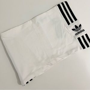 Adidas - White Crop Tube Top